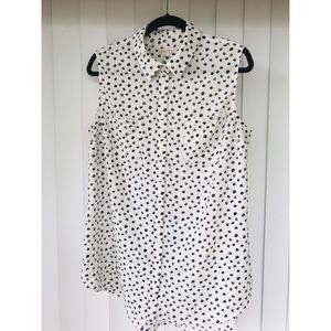 Black & White Spotted Blouse